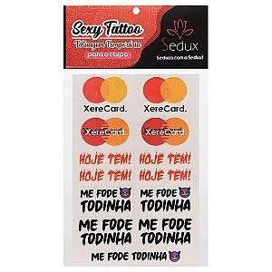 SEXY TATOO CARTELA DE TATUAGENS TEMPORÁRIAS UNIDADE - Imagem 3