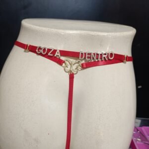 CALCINHA PERSONALIZADA BORBOLETA STRAS