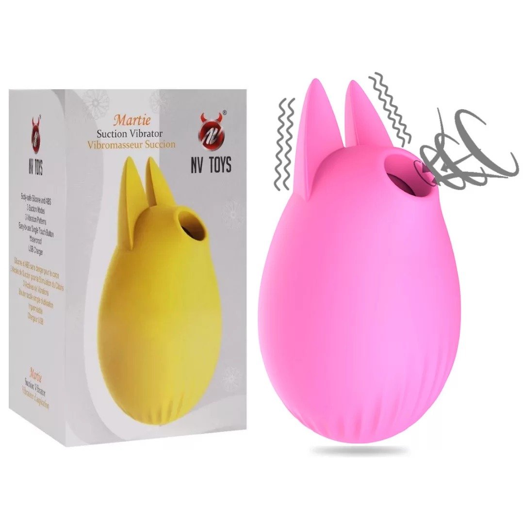 Vibrador Clitoriano Com 03 Modos de Vibração e Sucção Martie