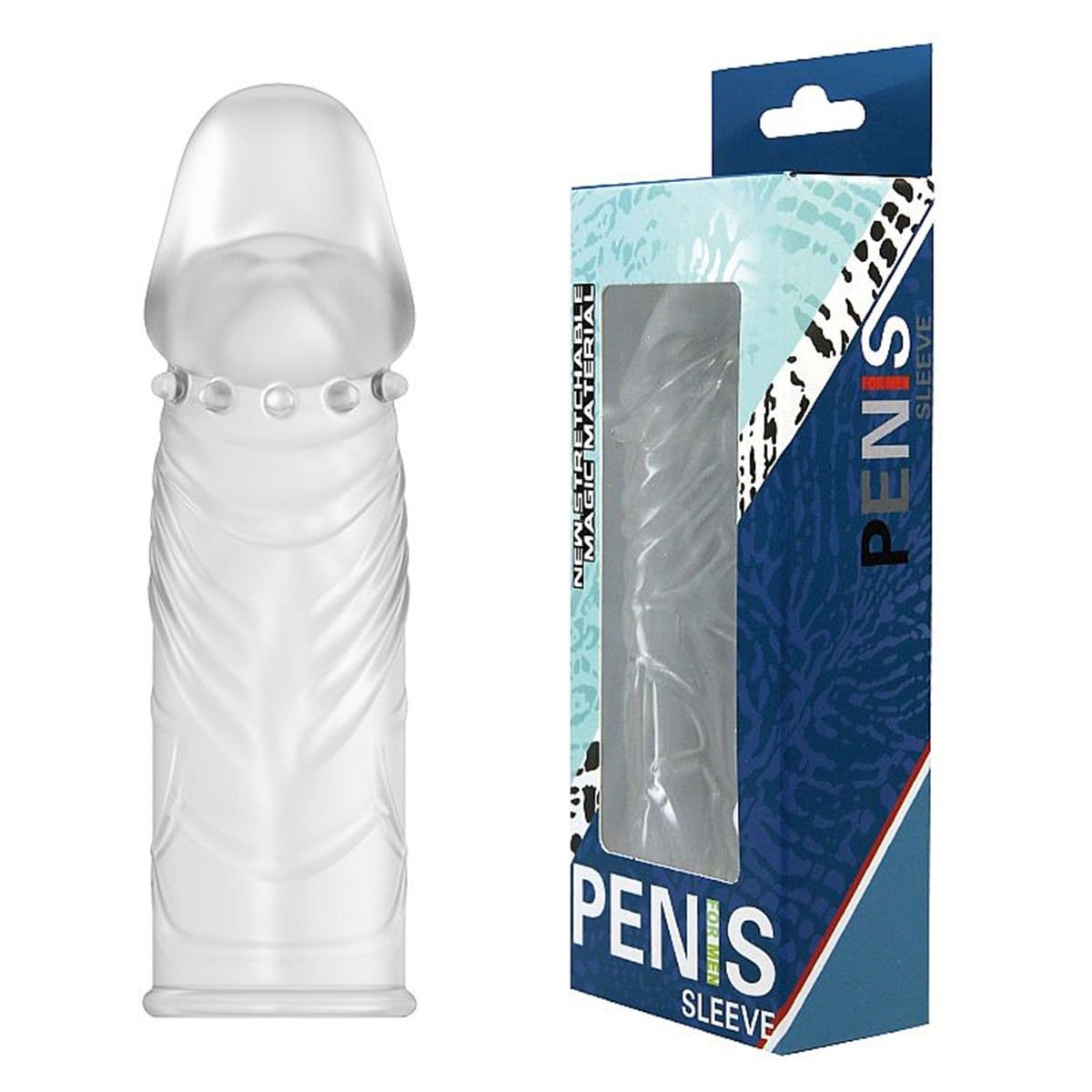 Capa Peniana com Textura Sleeve 13x3,9cm Sexy Import