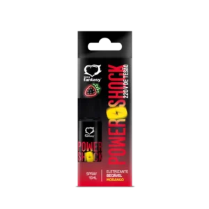 POWER SHOCK 220V DE TENSAO SPRAY BEIJAVEL ELETRIZANTE 15ML
